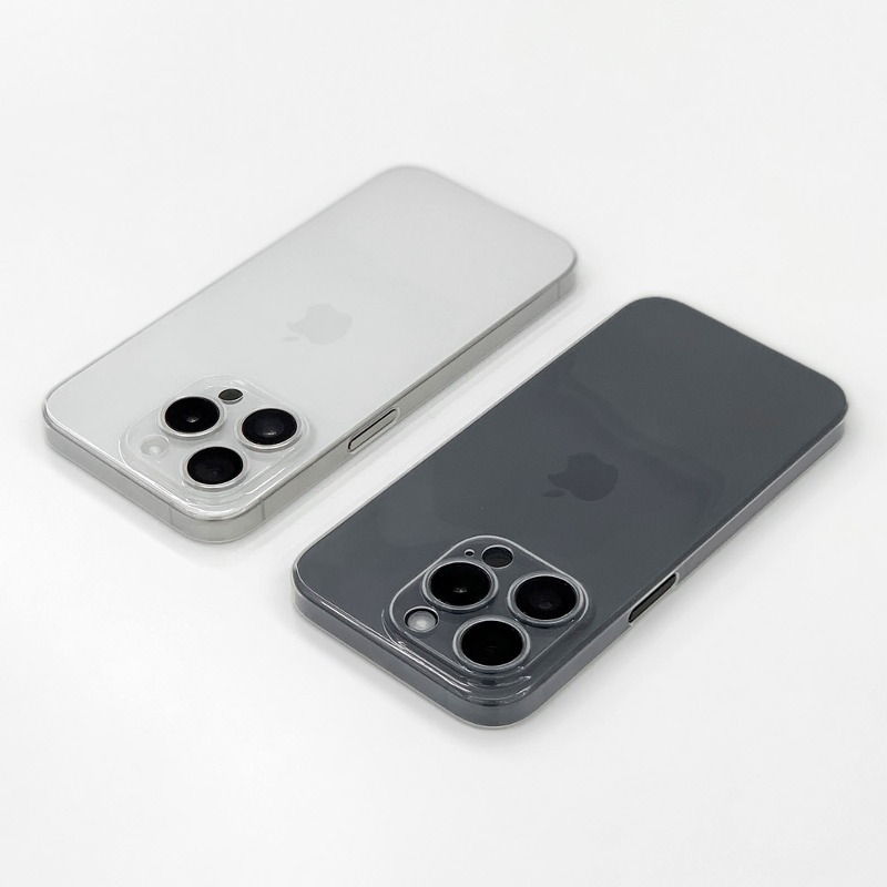 아이폰15 프로 맥스 14 13 변색없는 투명 0.3mm 초슬림 생폰 케이스 카메라 풀커버 HP-0819